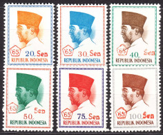 Indonesia 1966 President Sukarno 1966 Mi#507-512 Mint Never Hinged - Indonesien