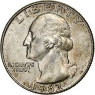 États-Unis, Quarter, Washington Quarter, 1962, U.S. Mint, Argent, SUP, KM:164 - 1932-1998: Washington