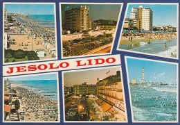 U6092 Saluti Da Jesolo Lido (Venezia) - Panorama Vedute Multipla / Viaggiata 1979 - Autres & Non Classés