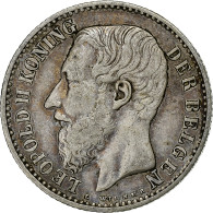 Monnaie, Belgique, Leopold II, Franc, 1887, TTB, Argent, KM:29.1 - 1 Frank