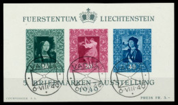 LIECHTENSTEIN BLOCK KLEINBOGEN Block 5 Gestempelt X6A8ECA - Blocks & Sheetlets & Panes