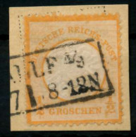 D-REICH Nr 18 Gestempelt Briefstück X7270E2 - Usados