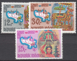 Indonesia 1969 Mi#641-643 Mint Never Hinged - Indonesië