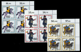 BRD 1989 Nr 1437-1439 Postfrisch VIERERBLOCK X76CC9E - Unused Stamps
