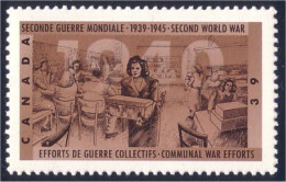 Canada WWII War Effort De Guerre MNH ** Neuf SC (C12-99c) - Seconda Guerra Mondiale