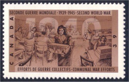 Canada WWII War Effort De Guerre MNH ** Neuf SC (C12-99a) - Unused Stamps