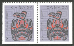 Canada Noel Christmas 1990 Sculpture Inuit MNH ** Neuf SC (C12-96ascpra) - Nuovi