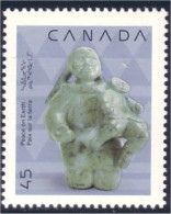 Canada Noel Christmas 1990 Sculpture Inuit MNH ** Neuf SC (C12-95a) - Unused Stamps