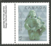 Canada Noel Christmas 1990 Sculpture Inuit MNH ** Neuf SC (C12-95gta) - Ongebruikt