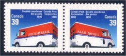 Canada Camions Postal Trucks Se-tenant MNH ** Neuf SC (C12-73ib) - Poste