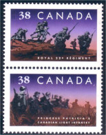 Canada Regiments Infanterie Infantry Regiments Se-tenant MNH ** Neuf SC (C12-50aa) - Ongebruikt