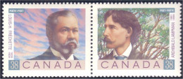 Canada Poetes Poets Se-tenant Pair MNH ** Neuf SC (C12-44aa) - Writers