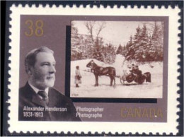 Canada Photographie A. Henderson Traineau Cheval Horse Sleigh Photography MNH ** Neuf SC (C12-39b) - Photography