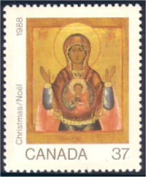 Canada Noel Christmas 1988 Vierge Enfant Madonna Child MNH ** Neuf SC (C12-22b) - Neufs