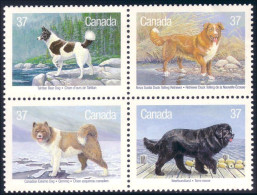 Canada Dogs Chiens Se-tenant MNH ** Neuf SC (C12-20aa) - Nuovi