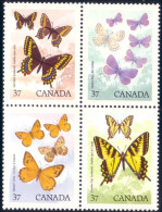 Canada Papillons Butterflies Schmetterlinge Farfalas Mariposas Se-tenant MNH ** Neuf SC (C12-13ac) - Autres & Non Classés