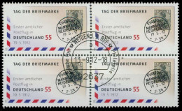 BRD 2012 Nr 2954 Zentrisch Gestempelt VIERERBLOCK X84629A - Gebraucht