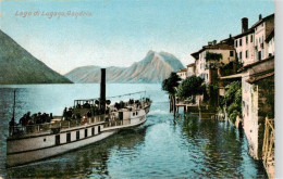 13915773 Gandria_Lago_di_Lugano Panorama Fahrgastschiff - Sonstige & Ohne Zuordnung