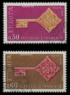 FRANKREICH 1968 Nr 1621-1622 Gestempelt X9D16A2 - Used Stamps
