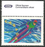 Canada Saut Ski Jump Albertville Publicité KRAFT Official Sponsor MNH ** Neuf SC (C13-99a) - Ongebruikt