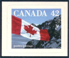 Canada 42c Drapeau Flag Over Mountains Adhesive MNH ** Neuf SC (C13-88b) - Sellos