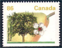 Canada Poire Bartlett Pear Perf 13.1 MNH ** Neuf SC (C13-72icsbb) - Fruit