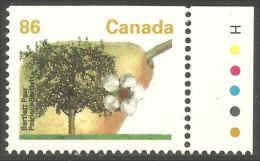 Canada Poire Bartlett Pear Perf 13.1 Block Couleurs MNH ** Neuf SC (C13-72icshpc) - Nuovi