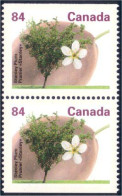 Canada Prunier Stanley Plum Paire MNH ** Neuf SC (C13-71apb) - Altri & Non Classificati