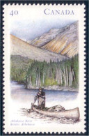 Canada Riviere Athabasca River Canoe Canot MNH ** Neuf SC (C13-22c) - Schiffe