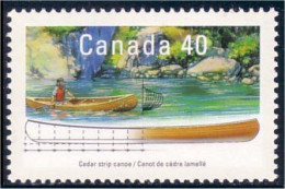 Canada Cedar Strip Canoe Canot De Cedre Lamelle MNH ** Neuf SC (C13-20b) - Barche