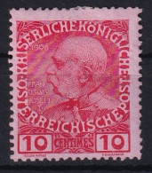 AUSTRIAN POST IN CRETA 1908 - MLH - ANK 18 - Oostenrijkse Levant