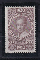 AUSTRIA 1910 - MLH - ANK 168 - Nuevos