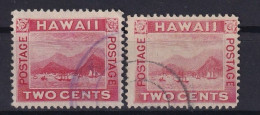 HAWAII 1899 - Canceled - Sc# 81, 81a - Hawai