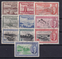 TURKS & CAICOS ISLANDS 1950- Canceled - Sc# 106-115 - Turks & Caicos (I. Turques Et Caïques)