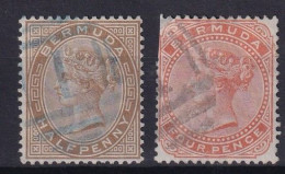 BERMUDA 1880 - Canceled - Sc# 16, 17 - Bermudas