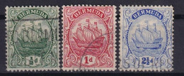 BERMUDA 1922 - Canceled - Sc# 82, 83, 87 - Bermudas