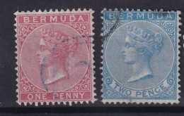 BERMUDA 1865 - Canceled - Sc# 1, 2 - Bermuda