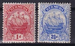 BERMUDA 1910/12 - Canceled - Sc# 42, 44 - Bermuda