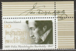 BRD 1997 MiNr.1953 ** Postfrisch 150.Todestag Felix Mendelsohn Bartholdy( B 2845 )günstige Versandkosten - Unused Stamps