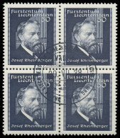 LIECHTENSTEIN 1938 Nr 170 Zentrisch Gestempelt VIERERBLOCK X2EE316 - Usados