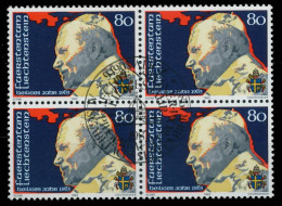 LIECHTENSTEIN 1983 Nr 830 Zentrisch Gestempelt VIERERBLOCK X2EE586 - Gebraucht