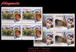 CUBA. BLOQUES DE CUATRO. 2001-17 TURISMO. PAISAJES DE CUBA - Nuevos