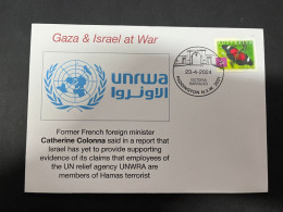 25-4-2024 (3 Z 1) GAZA - C. Colonna Said In A Report That Israel Has Yet To Provide Evidence Of UNWRA Members Of Hamas - Militares