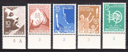 Indonesia 1958 Mi#232-236 Mint Never Hinged - Indonesia