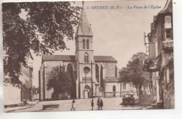 CPA ( Orthez - Place De L'Eglise ) - Orthez