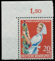 BRD BUND 1958 Nr 299 Postfrisch ECKE-OLI X2F79F6 - Unused Stamps