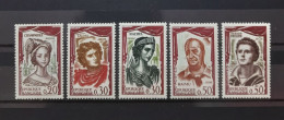 France Yvert 1301-1302-1303-1304-1305** Année 1961 Série Complète MNH. - Unused Stamps