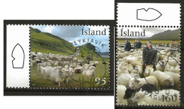 Iceland Island 2009 Driving The Sheep Home  MI 1247-1248 Cancelled(o) - Usati