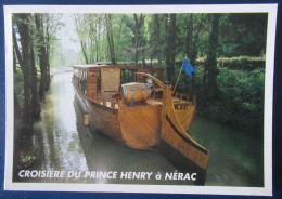 CPM CARTE POSTALE PÉNICHE GABARE " PRINCE HENRY " - Péniches