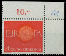 BRD BUND 1960 Nr 338 Postfrisch ECKE-ORE X30271E - Unused Stamps